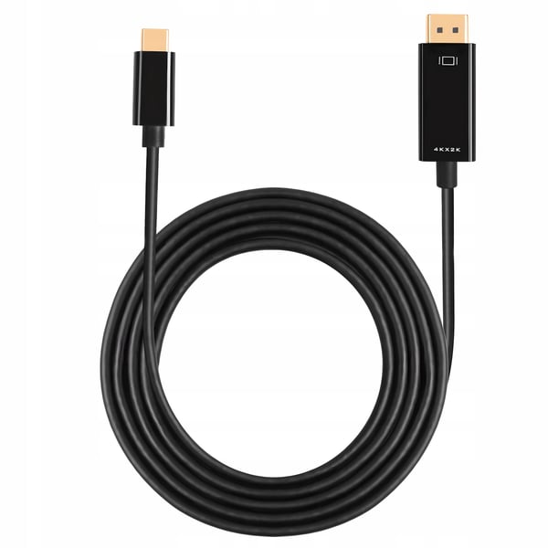 USB-C DisplayPort DP 4K 60Hz 1,8m Thunderbolt USB C 3.1-kabel til skærm