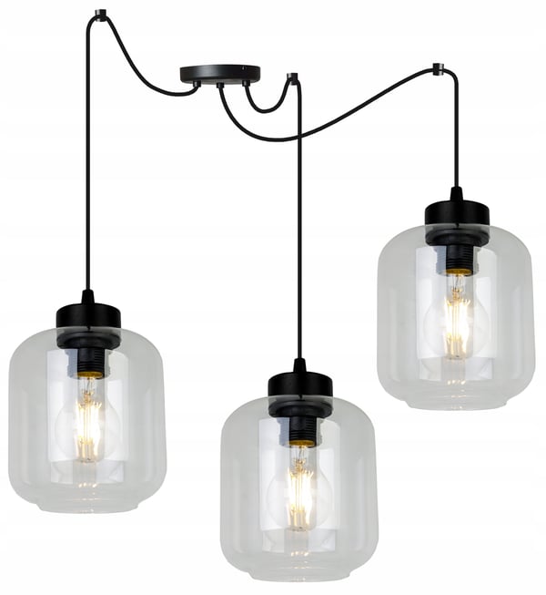 MODERNE ELEGANT HÆNGELAMPE MED GLASSKÆRM