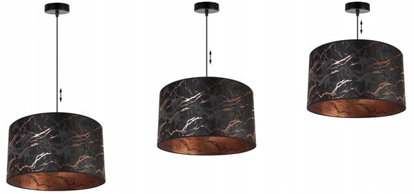 Hængende lampe, loftslysekrone, marmor lampeskærm