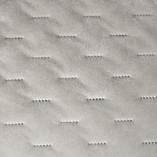 Elegantti päiväpeitto 170x210 cm vaaleanharmaalla reunuksella