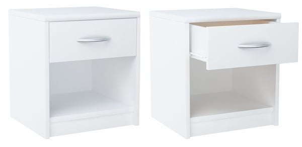 Natbord 1S hvid kommodehylde