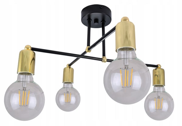 Moderni Loft Edison kultainen LED-riippuvalaisin