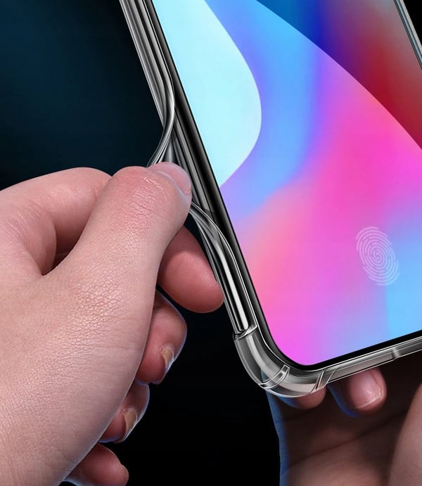 Airbag-stötdämpningsskal för iPhone 13 mini och härdat glas