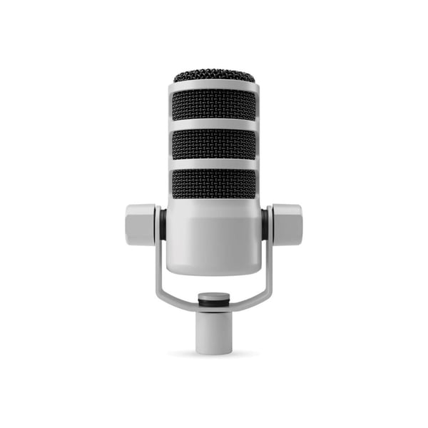 RODE PodMic White - dynamisk podcastmikrofon