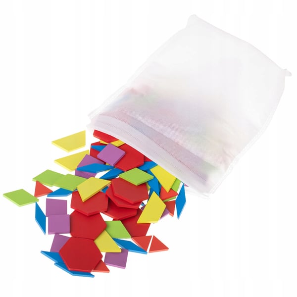 Träpussel Montessori kreativt 155 bitar