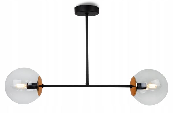 MODERNE HÆNGELAMPE MED GLASKUGLER LED-LYKRONE