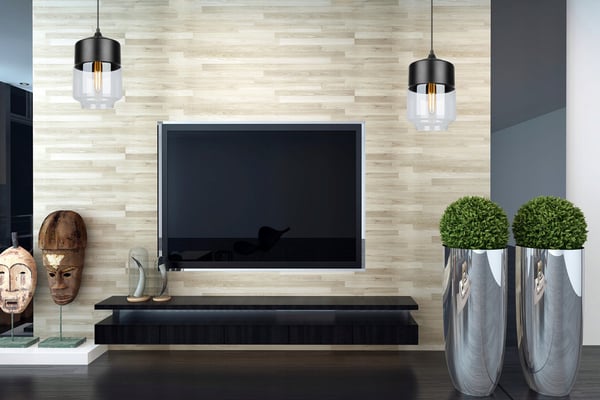 HÆNGENDE LOFTSLAMPE, GLASPLAFON, LED-LAMPE