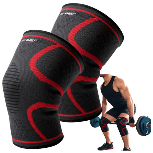 Kompressiopolven hihat, kompressioside, vakauttaa polven hyvin 2X FIT4MED