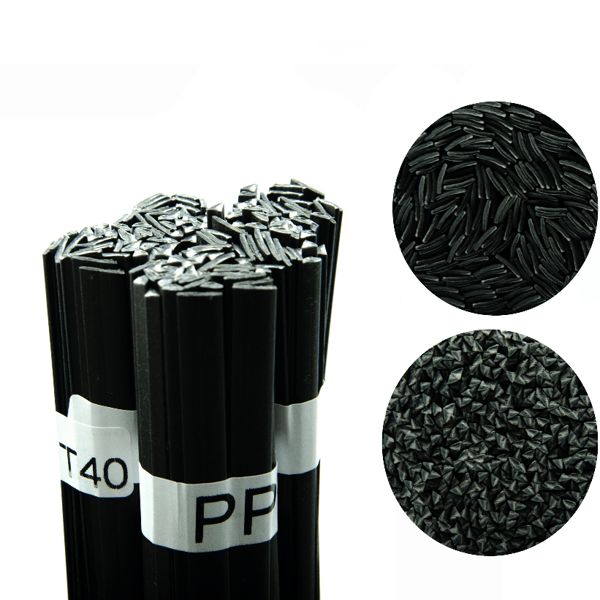 Plastsvejsetilsats PP-T40 Sort 100g