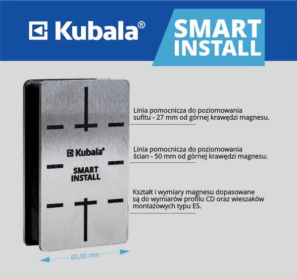 SMART INSTALLATIONSANORDNING FÖR GIPSPROFIL - KB 0675