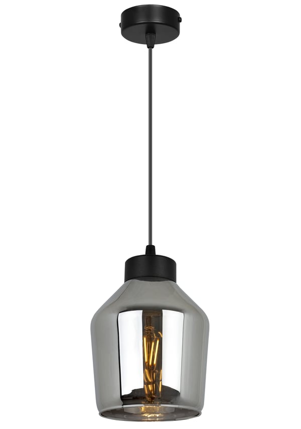 MODERNE ELEGANT HÆNGELAMPE MED GLASSKÆRM