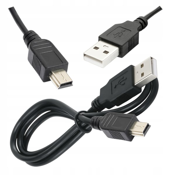 Mini-USB-kabel til kamera, navigation og videoinspekter, 1 m