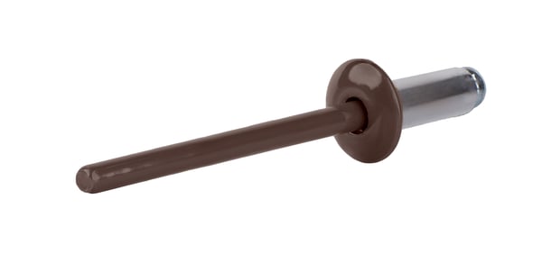 Åbne aluminiumnitter 4,8x10mm RAL 8017