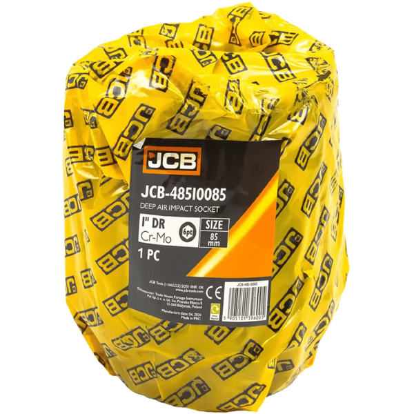 JCB Dyb Slagtopnøgle 1" 85 mm 6-punkts Cr-Mo Topnøgle