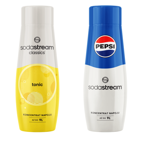 2x Sodastream Tonic -siirappi + Pepsi Cola Saturator -vesitiiviste