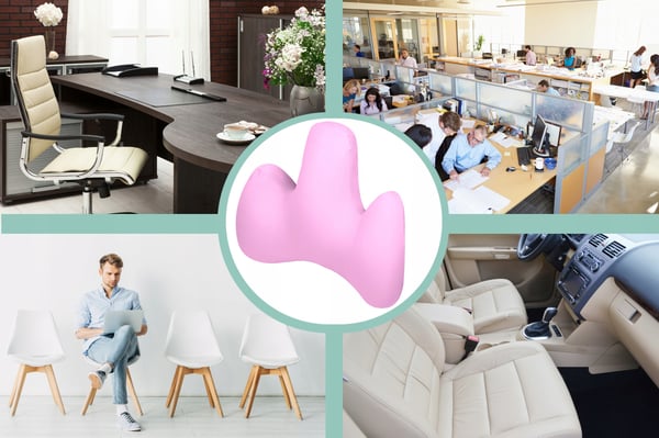 Lannetyyny pinkki auton nojatuoliin sohvalle ainutlaatuinen medi-uni
