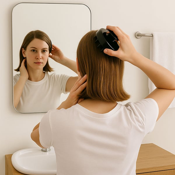 Ayurvedisk hårvækstbørste, hovedbundsmassage, hårvask