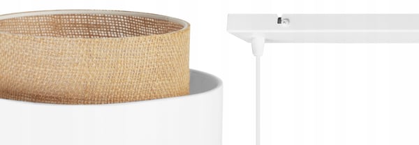 Hængende lampe, loftslysekrone, lampeskærm, boho juta