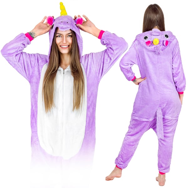 Onesie kigurumi kostume - enhjørning Onesie kigurumi kostume - enhjørning