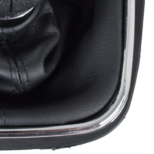 VW Golf V 03-08 gearknap sølv og sort med chromramme 6 gear