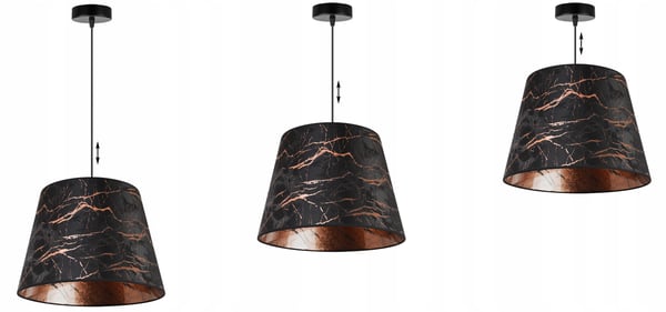 Hængende lampe, loftslysekrone, marmor lampeskærm