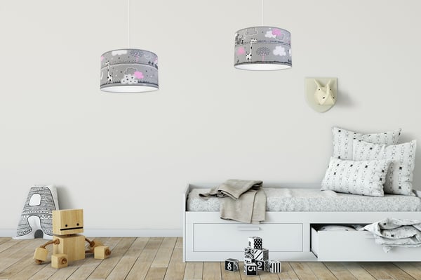 Lofthængende lampe til børn, LED-lampeskærm