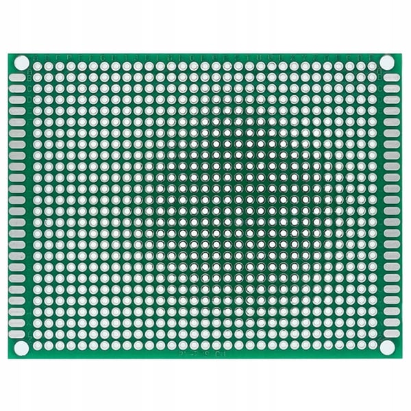 Kaksipuolinen universaali prototyyppipiirikortit 70 x 90 mm vihreä