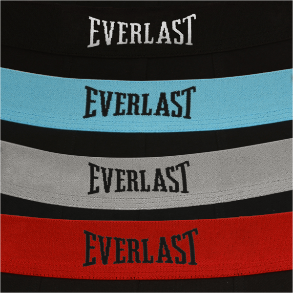 Everlast miesten bokserit musta joustava puuvilla 8 kpl koko XXL
