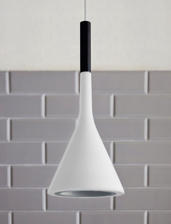 Loftslampe til køkken, spisestue, stue, lysekrone, hvid, moderne