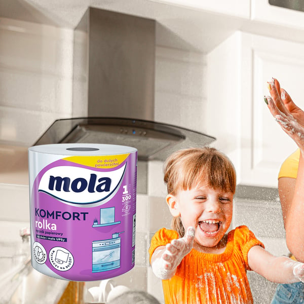Mola Comfort Papirhåndklæde 300 ark 2-i-1