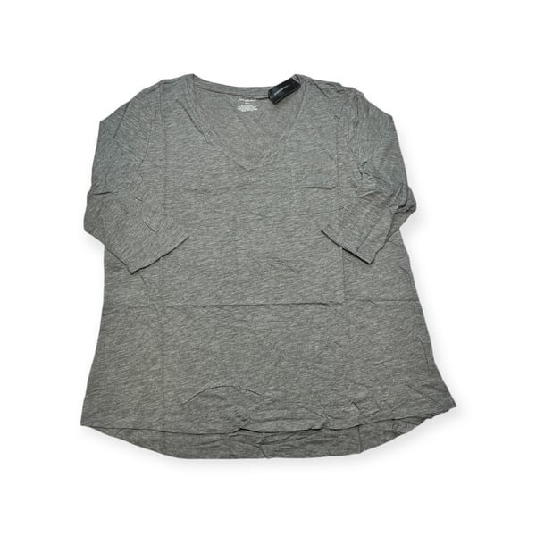 Lane Bryant gråt 3/4-ærmet bluse størrelse 22/24