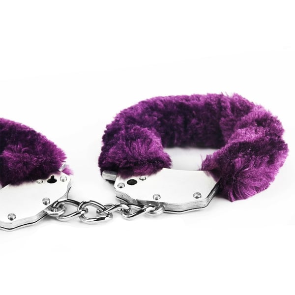 Lovetoy fluffy håndjern (lilla)
