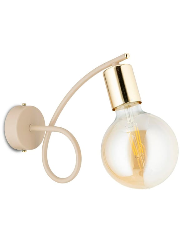 Kango Beige vägglampa 1xE27