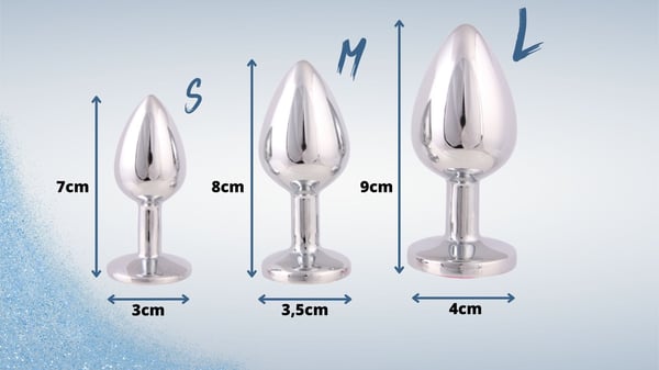 Analpluggar 3 delar sexset för anusmassage