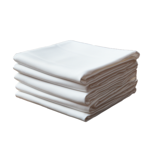 Valkoiset kangaslautasliinat 10 kpl 40x40cm Valkoiset kangaslautasliinat 10 kpl 40x40cm