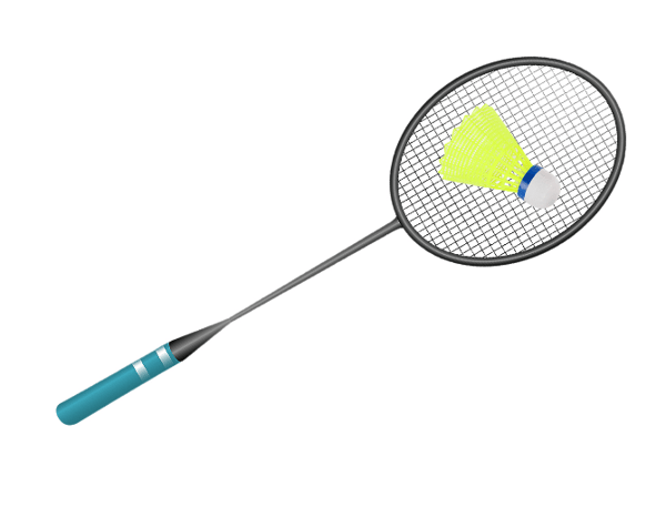 Badminton fjerboldsæt, gul, slidstærk, aerodynamisk, nylon