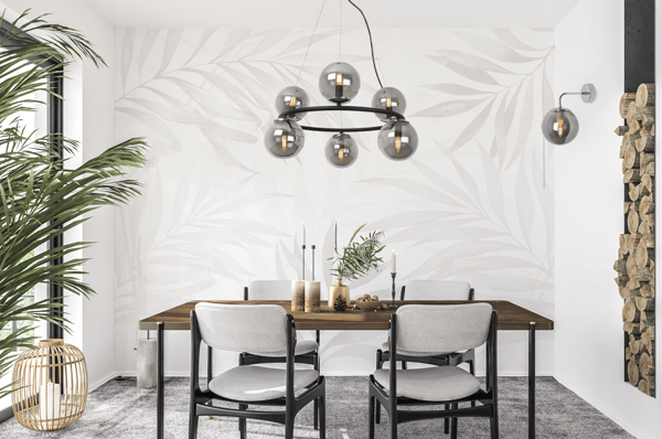 SIENA KROM VÄGGLAMPA 1 PLAT GRAFITLAMPA E14