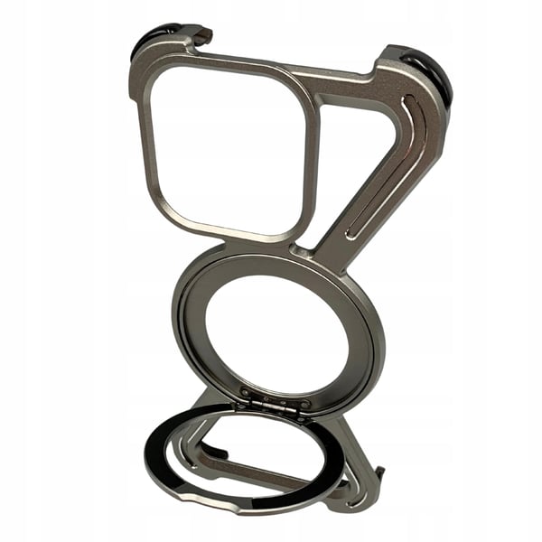 iPhone 15 Pro Magsafe panssarikehikko metallia titaania 360 astetta