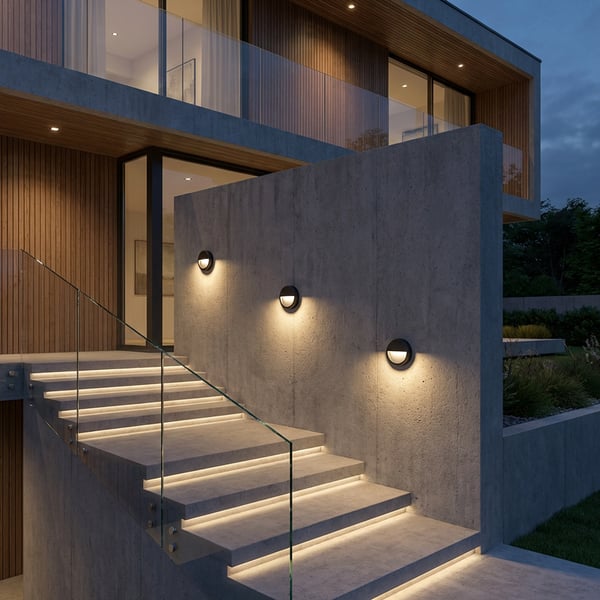 Utomhuslampa trappbelysning vägglampa CCT 3000-6500K LED 4W IP65 VIREO LUMILED