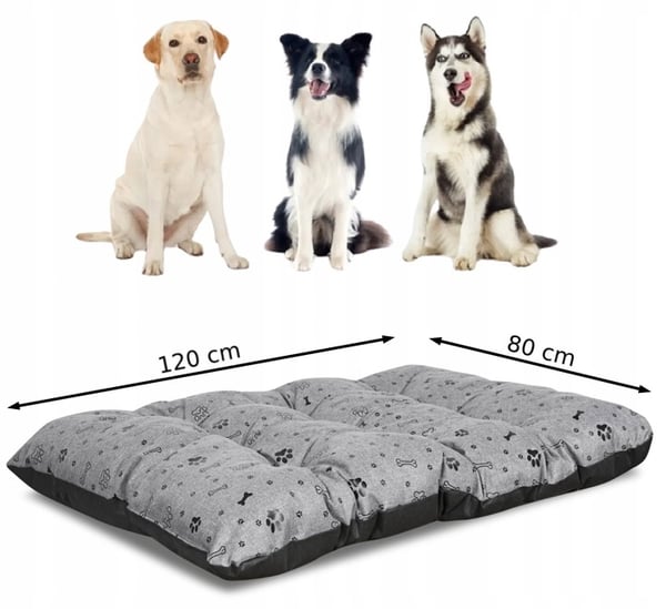 Hundeseng pude PRESTIGE 120x80 cm vandtæt ben sorte