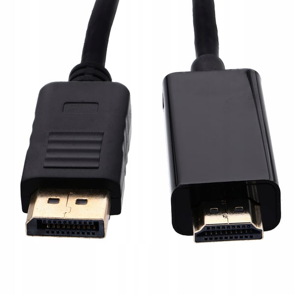 DISPLAY PORT - HDMI -kaapeli 1,8 m DP DisplayPort 4K -sovitinkaapeli - PAWONIK