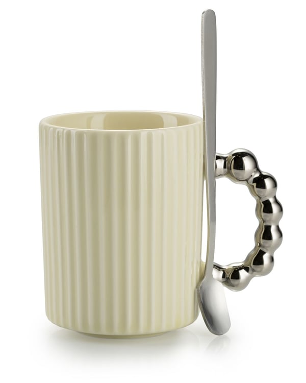 Luca Silver Cream kaffeset 6 st