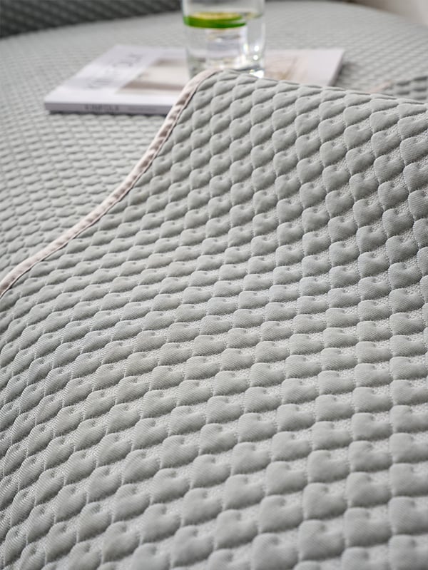 Matta för soffa 90x70 cm, grå, hjärtmönster