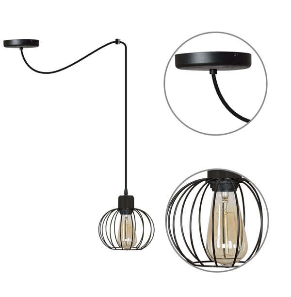 Loft Spider Pendellampe Retro Moderne Metal