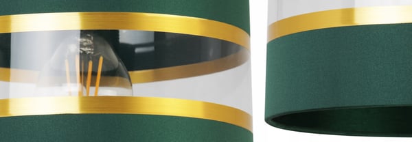 YÖPÖYTÄVALAISIN, ELEGANTTI KULTAINEN VARJOSTIN, 20 CM