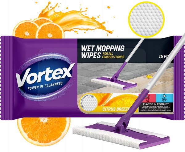 Vortex golfrengöringsdukar 15 st citrusbrisa