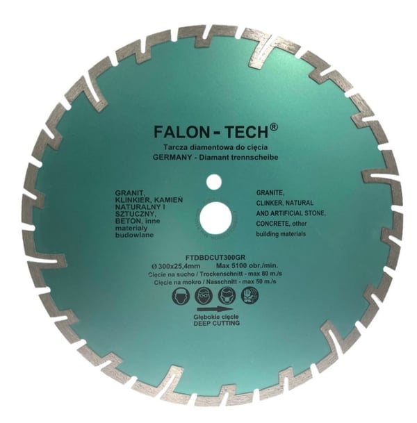 Falon Tech 300 mm dybtskærende diamantblad