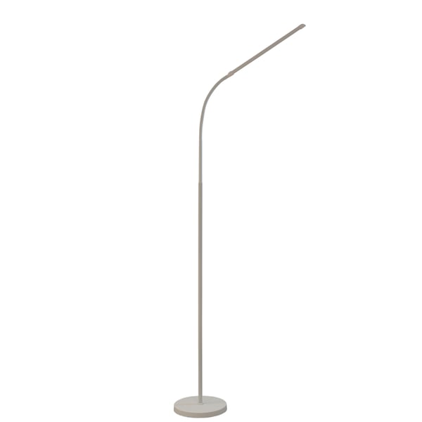 Golvlampa LED 14W CCT dimbar med höjdjustering LONGA 2 vit LUMILED