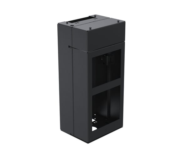 Ergonomic Solutions -kioskimoduuli tulostimella ja skannerilla, 206 mm leveä, musta, SPK211-02