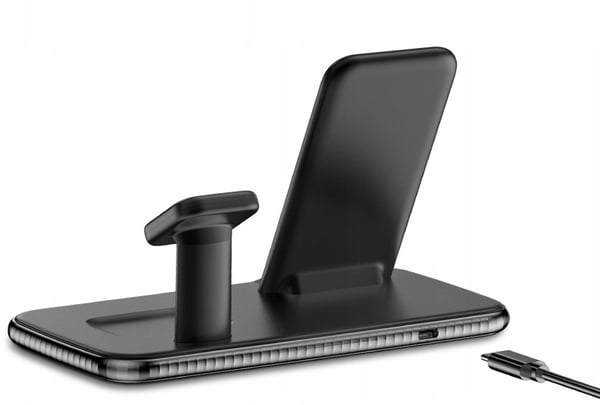 TRÅDLØS INDUKTIV DOCKINGSTATION 25W 3-i-1 iPhone Airpods